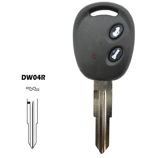 Caixa comando 2 botões chave DW04R Chevrolet Opel Daewoo