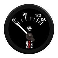 Stack Oil Temperature Gauge 52mm Black