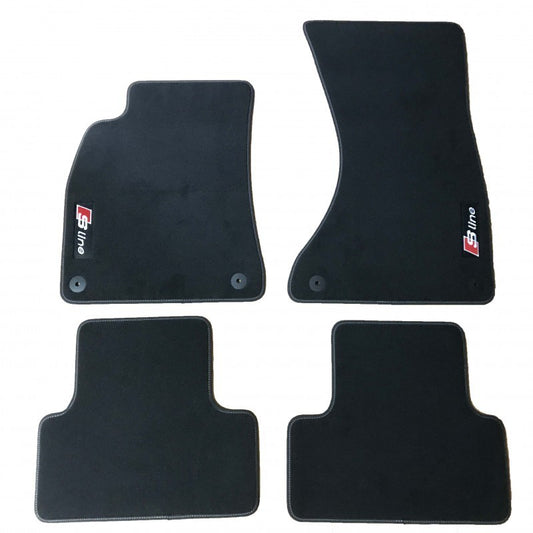Car floor mats for AUDI A4 B8 S-line Premium