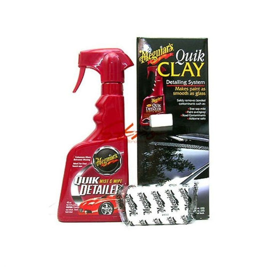Meguiar's Quik Clay Starter Kit (50g Clay/473ml Quik Detailer)