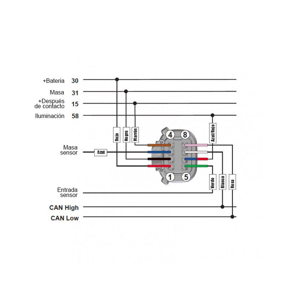 VDO SINGLEVIU 8 PIN CABLE