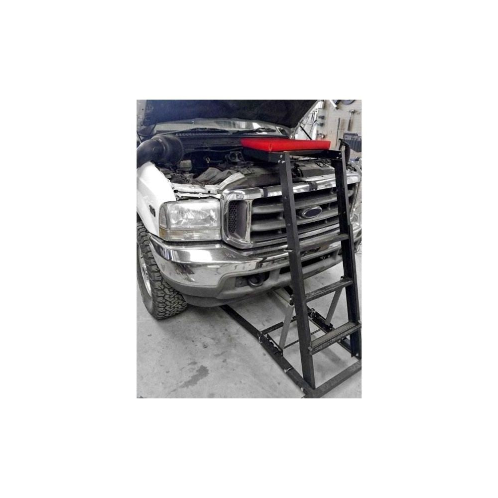Mechanical bed for hood with adjustable height 1220 to 1778 mm