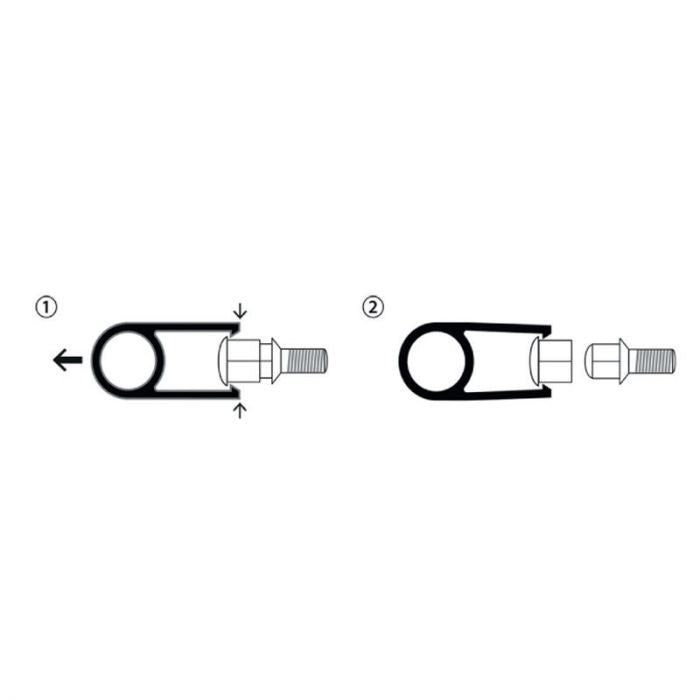 Conjunto de tampas de porca/parafuso roda universal- 17mm - conj. de 20+1