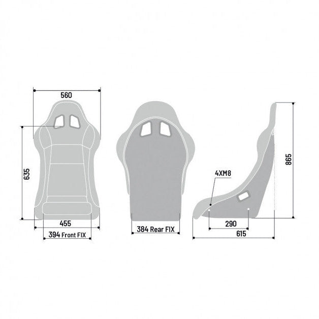 Backet desportiva Sparco REV QRT