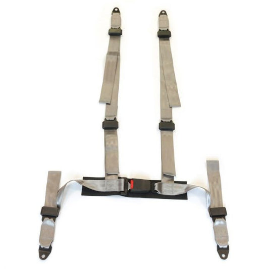 4-point sports belt Grey