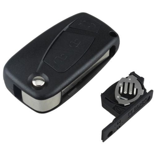 Fiat 3 buttons housing and key Black