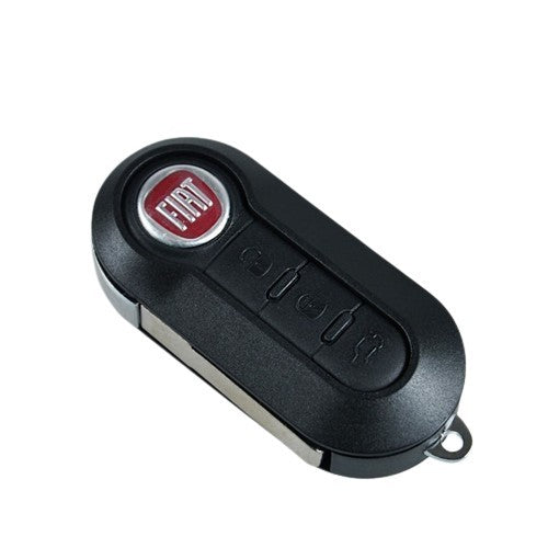 Fiat key shell 3 buttons Black