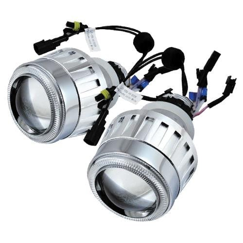 H4 BI-XENON PROJECTORS WITH ANGEL EYES 6000K
