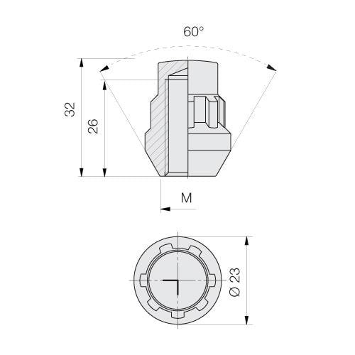 PORCAS SEGURANÇA JANTES M14X1.5 L32