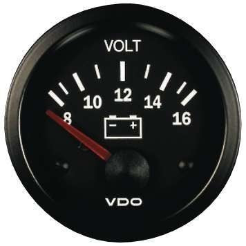 Manómetro VDO Voltimetro 52mm