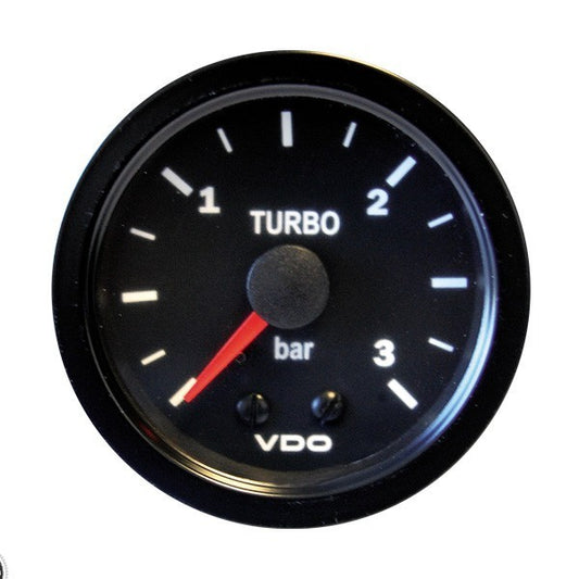 VDO Turbo Pressure Gauge 0-3 Bars 52mm