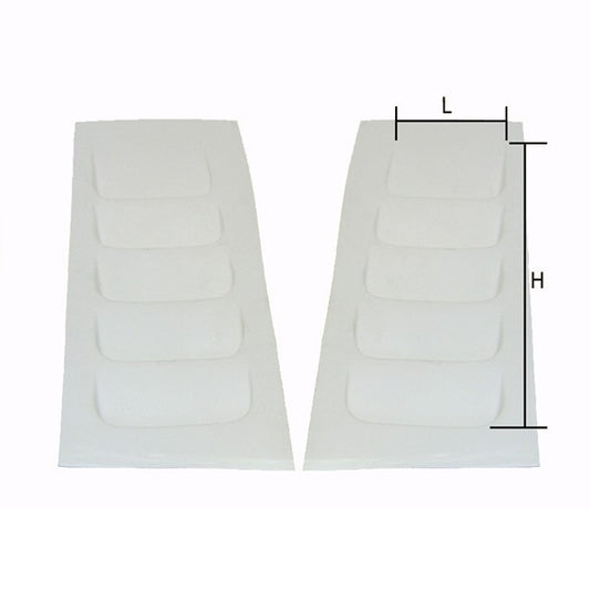 Fiber Bonnet Air Intake H:33/L:11cm (X2)