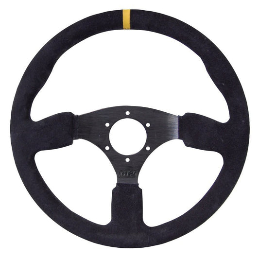 GT2i Race Flat Steering Wheel Black / Black Flat Arms