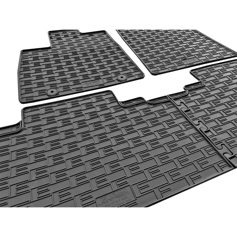 Tapetes de Borracha BYD Atto 2 EV 2024- 4 Tapetes + Clips de encaixe