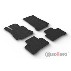 Tapetes de Borracha Mercedes EQC (N293) 2019-2022 (T profile 4 Tapetes + Clips de encaixe)