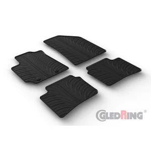 Tapetes de Borracha Hyundai i10 2020- (T profile 4 Tapetes + Clips de encaixe)