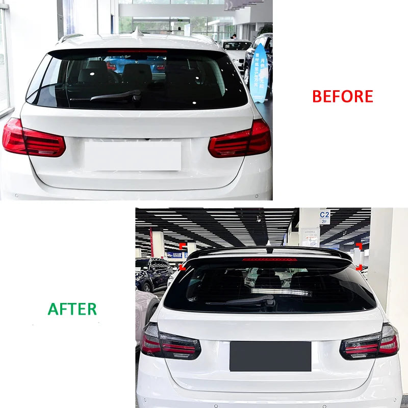 Spoiler Aileron Traseiro para BMW Serie 3 F31 Touring 2012-2019 (ABS Glossy Black)