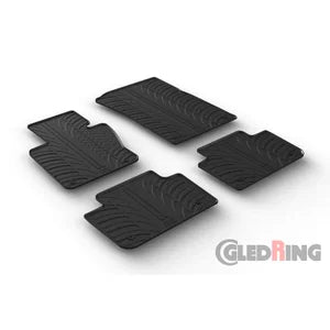 Tapetes de Borracha BMW X3 2004-2010 (T profile 4 Tapetes + Clips de encaixe)