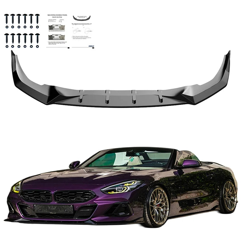 Difusor Frontal BMW Z4 (G29) M-Pack/M40i 2018-2022 Facelift 2022- Gloss black