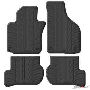 Tapetes de Borracha Volkswagen Golf V 2003-2008 / Jetta 2005-2011 / Golf VI 2008-2013 / Scirocco 2008- (T profile 4 Tapetes + round/oval Clips de encaixe)
