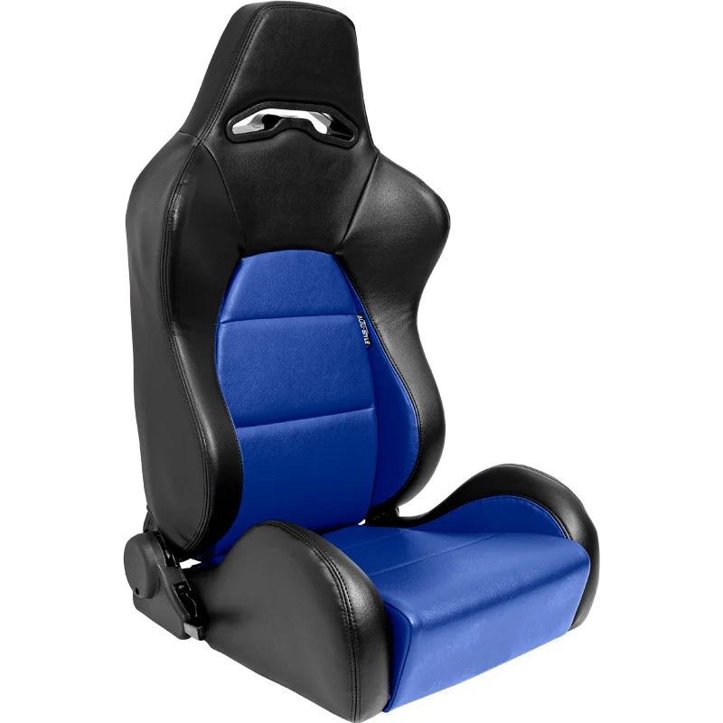 Backets Eco Soft Preto / Azul em Pele Sintética