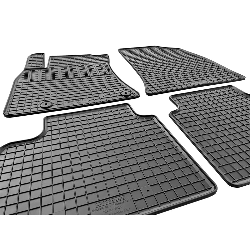 Tapetes de Borracha Kia K4 Hatchback 2026- (4 Tapetes + clips de encaixe)