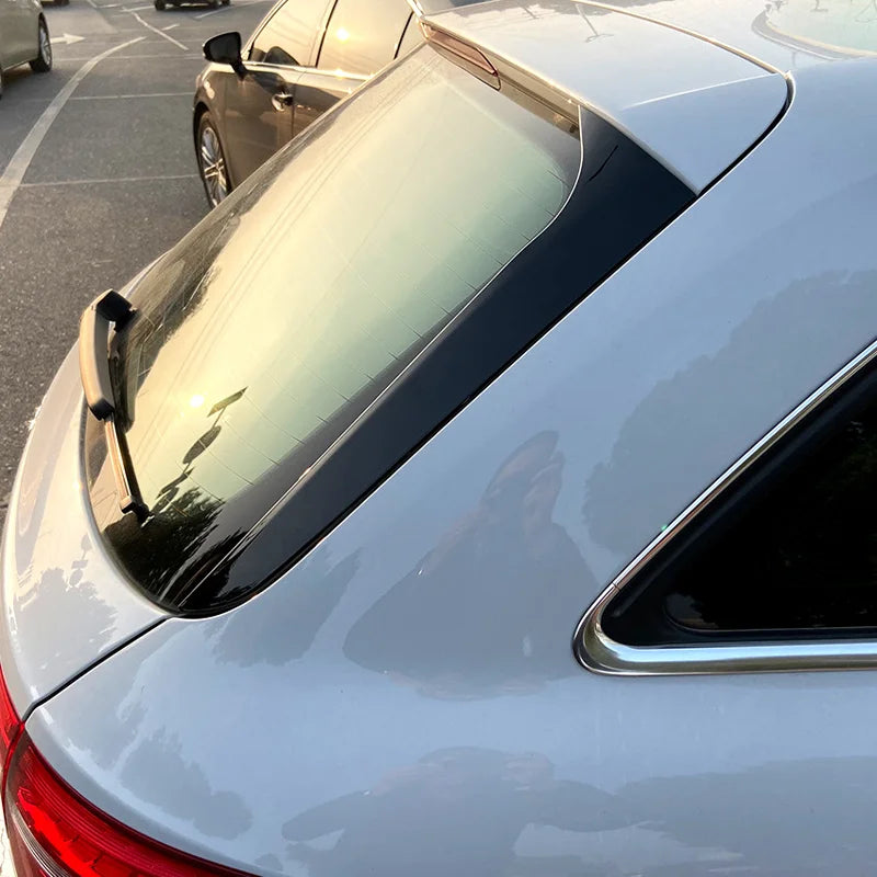 Conjunto spoilers laterais vidro traseiro para Audi A4 (B8) Avant/Allroad 2008-2015 excl. S-Line (ABS Glossy Black)