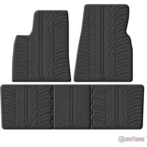 Tapetes de Borracha Tesla Model S 2012-2016 excl. 85D (T profile 5 Tapetes)