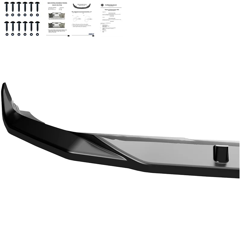 Difusor Frontal VW Golf VIII HB/Variant 2020-2024 excl. GTi/GTD/GTE/R/R-Line - Gloss black