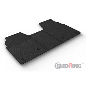 Tapetes de Borracha Ford Tourneo Custom 2023- (Manual gear seat/seat) (G profile 3-pieces + Clips de encaixe)