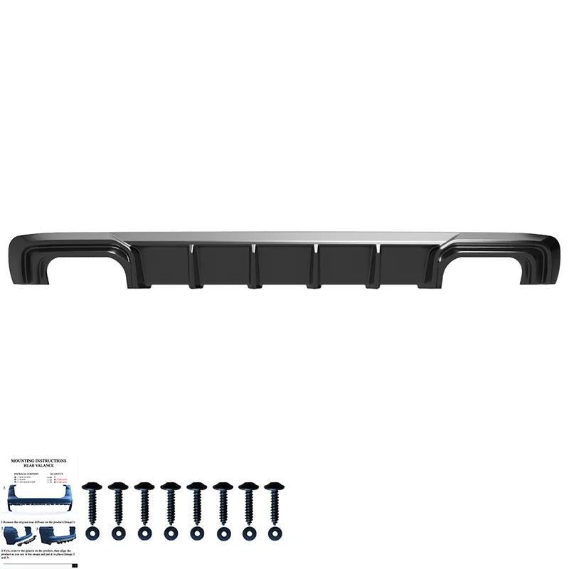 Difusor Traseiro Audi A3 (8V) Sportback 2012-2016 excl. S-Line/S3/RS3 - Gloss black