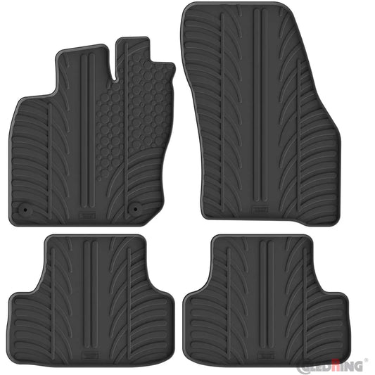 Tapetes de Borracha Volkswagen T-Roc II eTSI 2025- (T profile 4 tapetes + molas de encaixe)