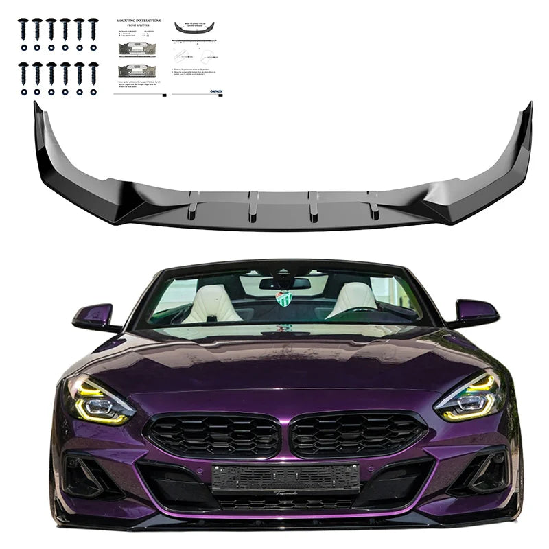 Difusor Frontal BMW Z4 (G29) M-Pack/M40i 2018-2022 Facelift 2022- Gloss black