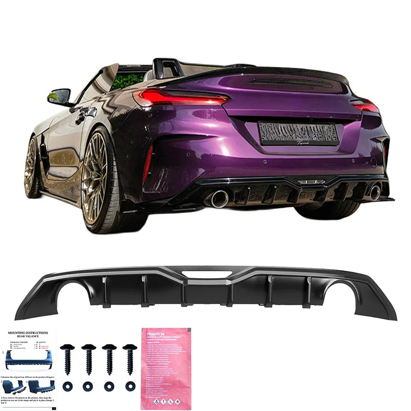 Difusor Traseiro BMW Z4 (G29) M-Pack/M40i 2018-2022 Facelift 2022- Gloss black