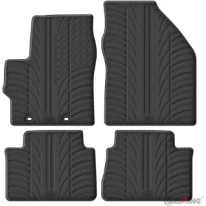 Tapetes de Borracha Toyota Yaris IV (XP21) 2020- & Yaris Cross (MXP_) 2021- incl. Hybrid & Mazda 2 (KB) 2022- (T profile 4 Tapetes + Clips de encaixe)