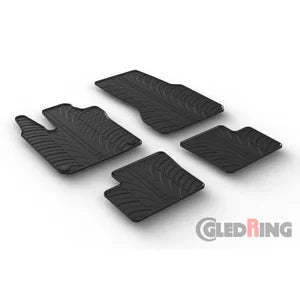 Tapetes de Borracha Smart ForFour 453 2014- (T profile 4 Tapetes + Clips de encaixe)