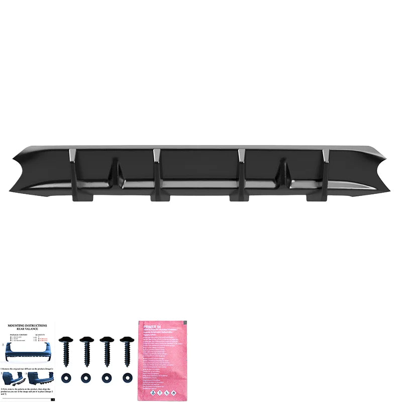 Difusor Traseiro Audi A4 (B9) Sedan/Avant S4/S-Line Facelift 2019-2024 - Gloss black