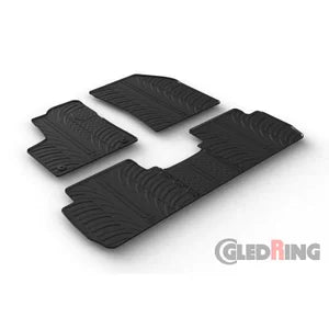 Tapetes de Borracha Peugeot 5008 2017-2024 (T profile 5 Tapetes + Clips de encaixe)
