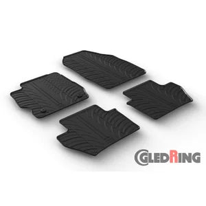 Tapetes de Borracha Ford Ka+ 5-portas 9/2017- (T profile 4 Tapetes + Clips de encaixe)