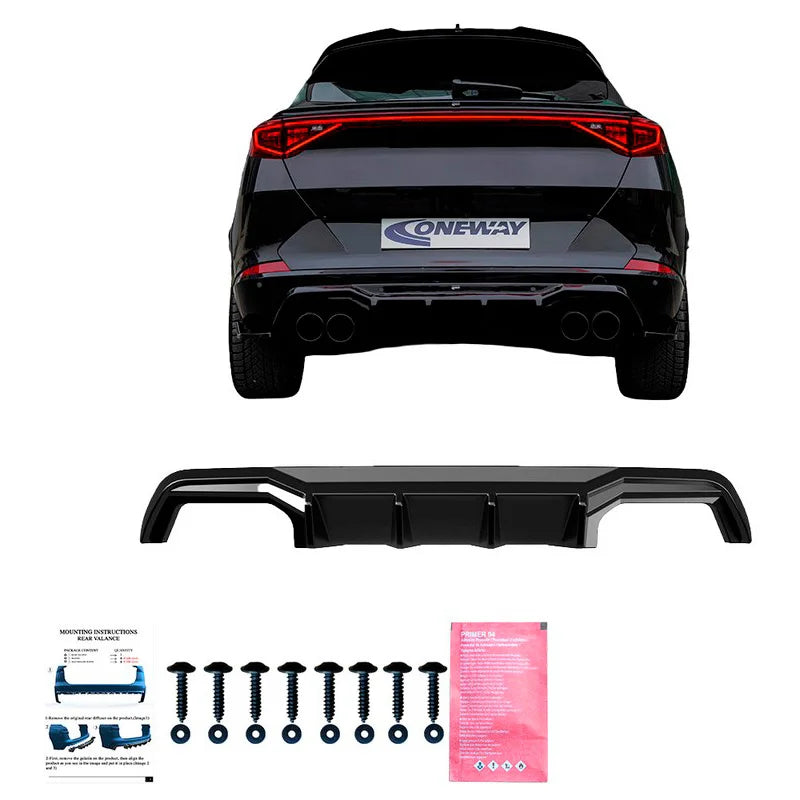 Difusor Traseiro Cupra Formentor 2020-2024 excl. VZ5 - Version 2 - Gloss black