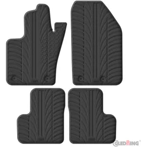 Tapetes de Borracha Fiat 500X 2015- & Jeep Renegade after 02/2015- (T profile 4 Tapetes + Clips de encaixe)