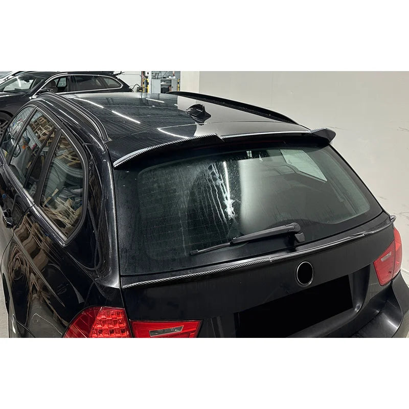 Aileron Spoiler Cap para BMW 3-Series E91 Touring 2005-2012 (ABS Glossy Black)