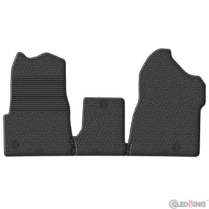 Tapetes de Borracha Renault Master IV 2024- & Nissan Interstar (XDD) 2024- (seat/bench) (G profile 3-pieces + Clips de encaixe)