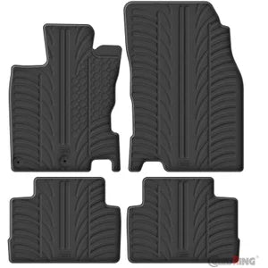 Tapetes de Borracha Nissan Qashqai 2014-2020 (T profile 4 Tapetes + Clips de encaixe)