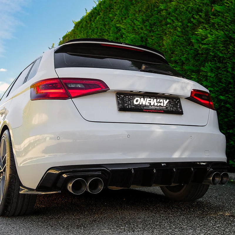 Difusor Traseiro Audi A3 (8V) Sportback 2012-2016 excl. S-Line/S3/RS3 - Gloss black