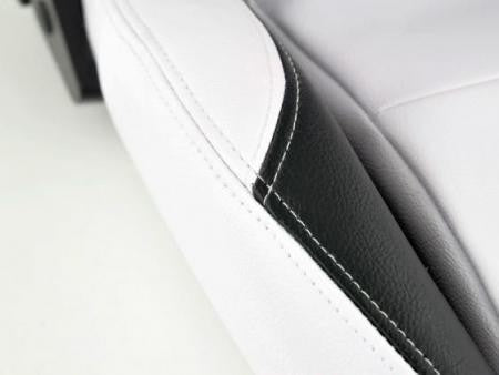 Conjunto 2 Backets Houston Napa Branco / Preto costura branco