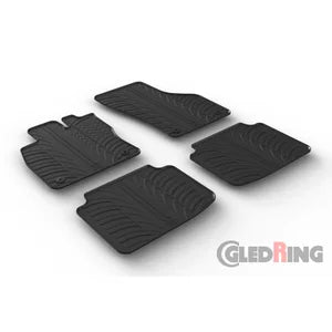 Tapetes de Borracha Skoda SuperB 3V 2015-2023 (T profile 4 Tapetes + Clips de encaixe)