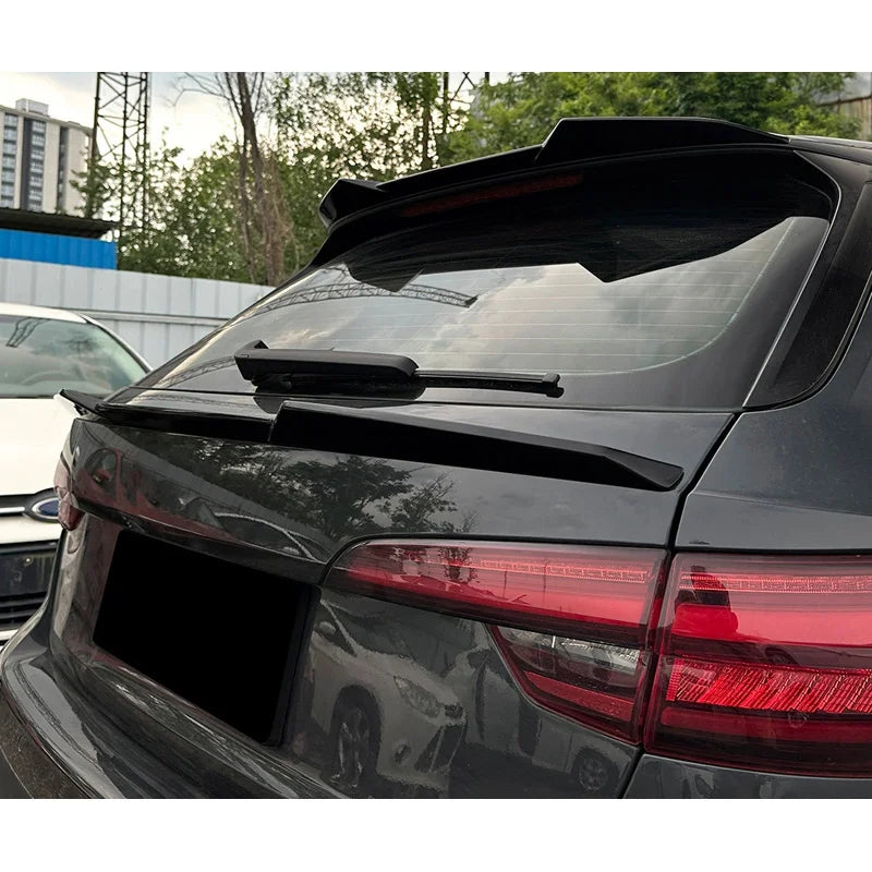 Lower mid Spoiler Aileron Traseiro para Audi A4 (B9) Avant Facelift 2019-2024 (ABS Glossy Black)