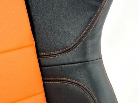 Conjunto 2 Backets Dallas Napa Laranja / Preto Costura Laranja