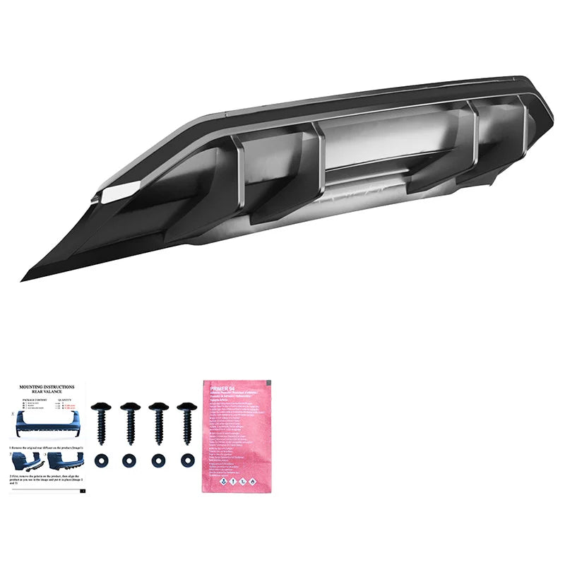 Difusor Traseiro Audi Q3 (F3N) Sportback S-Line 2019-2025 excl. RSQ3 - Gloss black